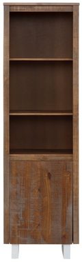 Home affaire Bücherregal Lagos, aus schönem massivem Kiefernholz, grifflos, Breite 55 cm