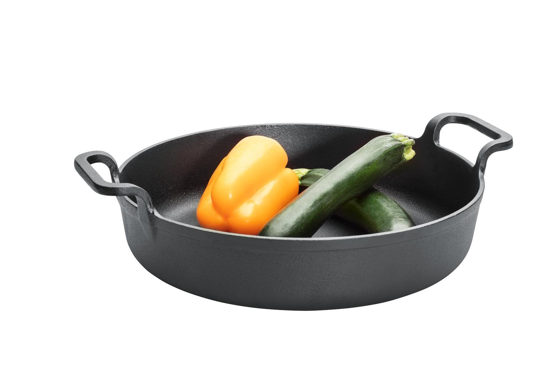 Grillpfanne Gusseiserne BBQ Pfanne 31 x 5,5 cm 3,5 kg