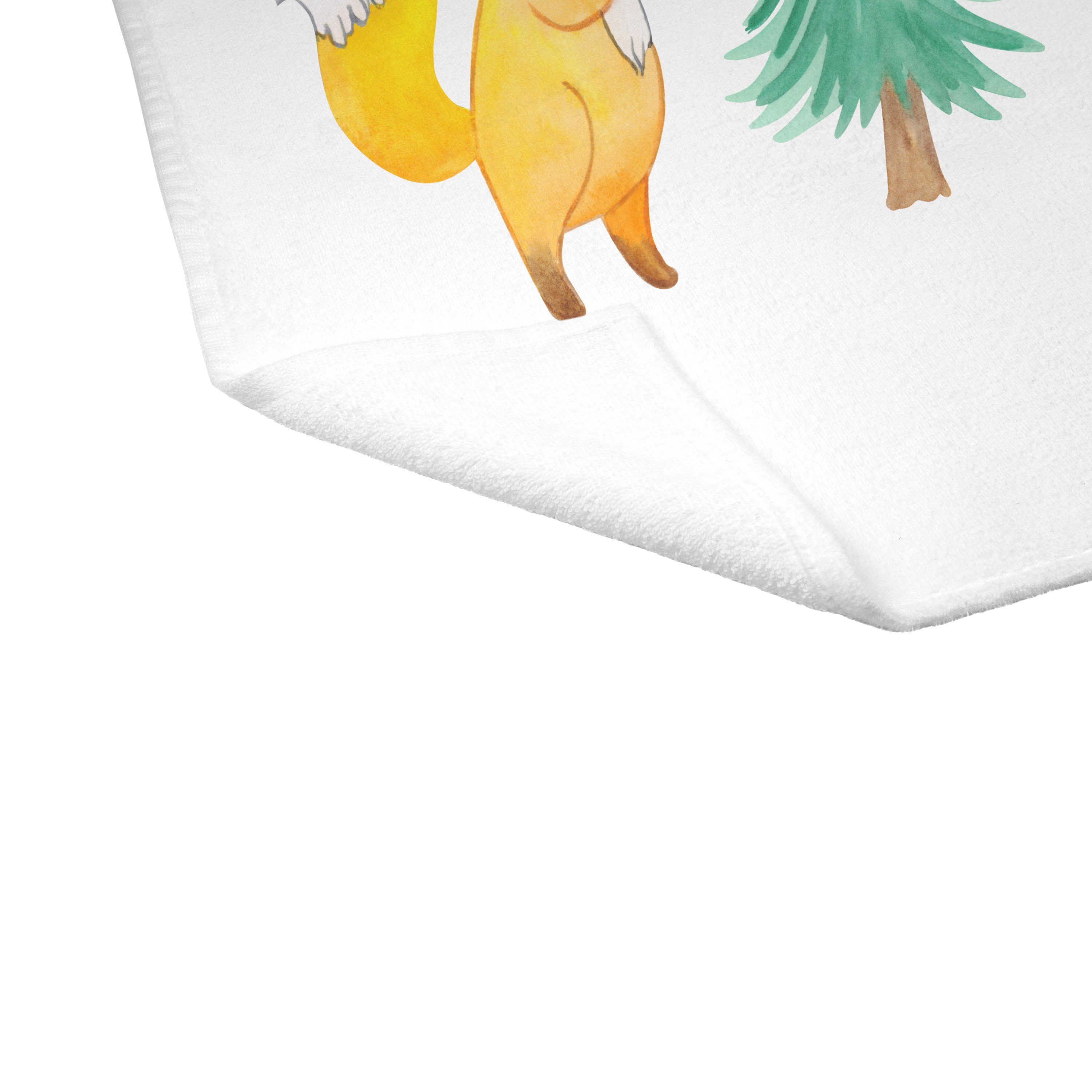 Mr. & Mrs. Panda Handtuch - - Weiß Weihnachtsdekoration, (1-St) Fuchs Geschenk, Heilig, Weihnachtsbaum