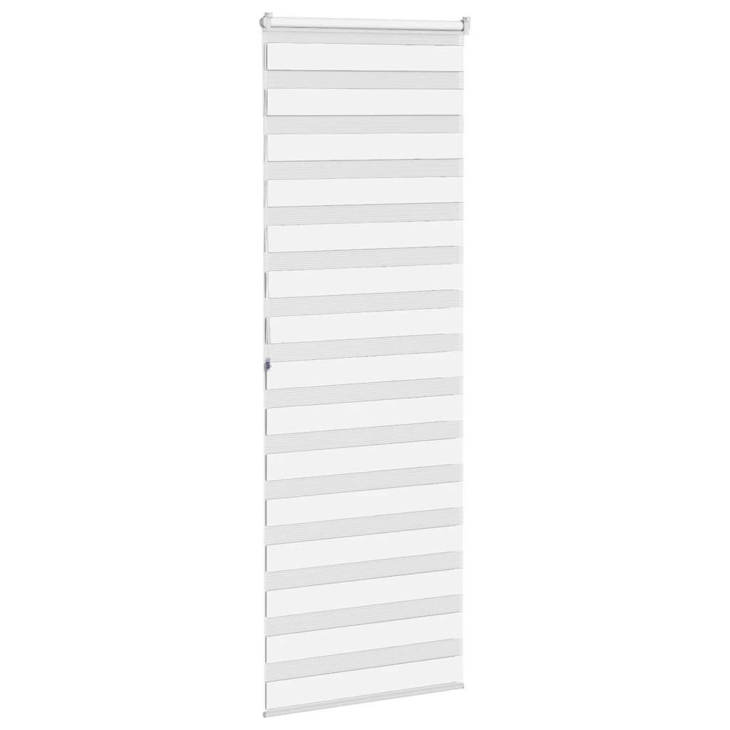 Rollo Doppelrollo Weiß 70x200 cm Stoffbreite 65,9 cm Polyester, vidaXL – Bild 4 von 5