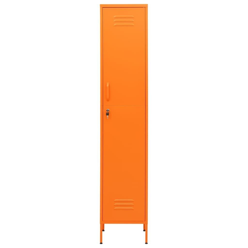 vidaXL Fächerschrank Schließfachschrank Orange 35x46x180 cm Stahl (1-St) – Bild 3 von 5