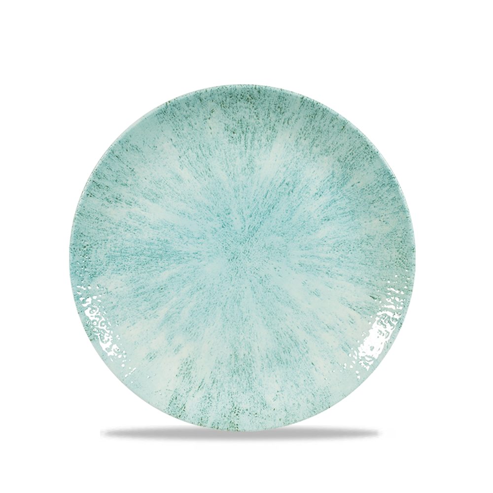 Churchill Teller Super Vitrified Studio Prints Stone Aquamarine Flache Coup