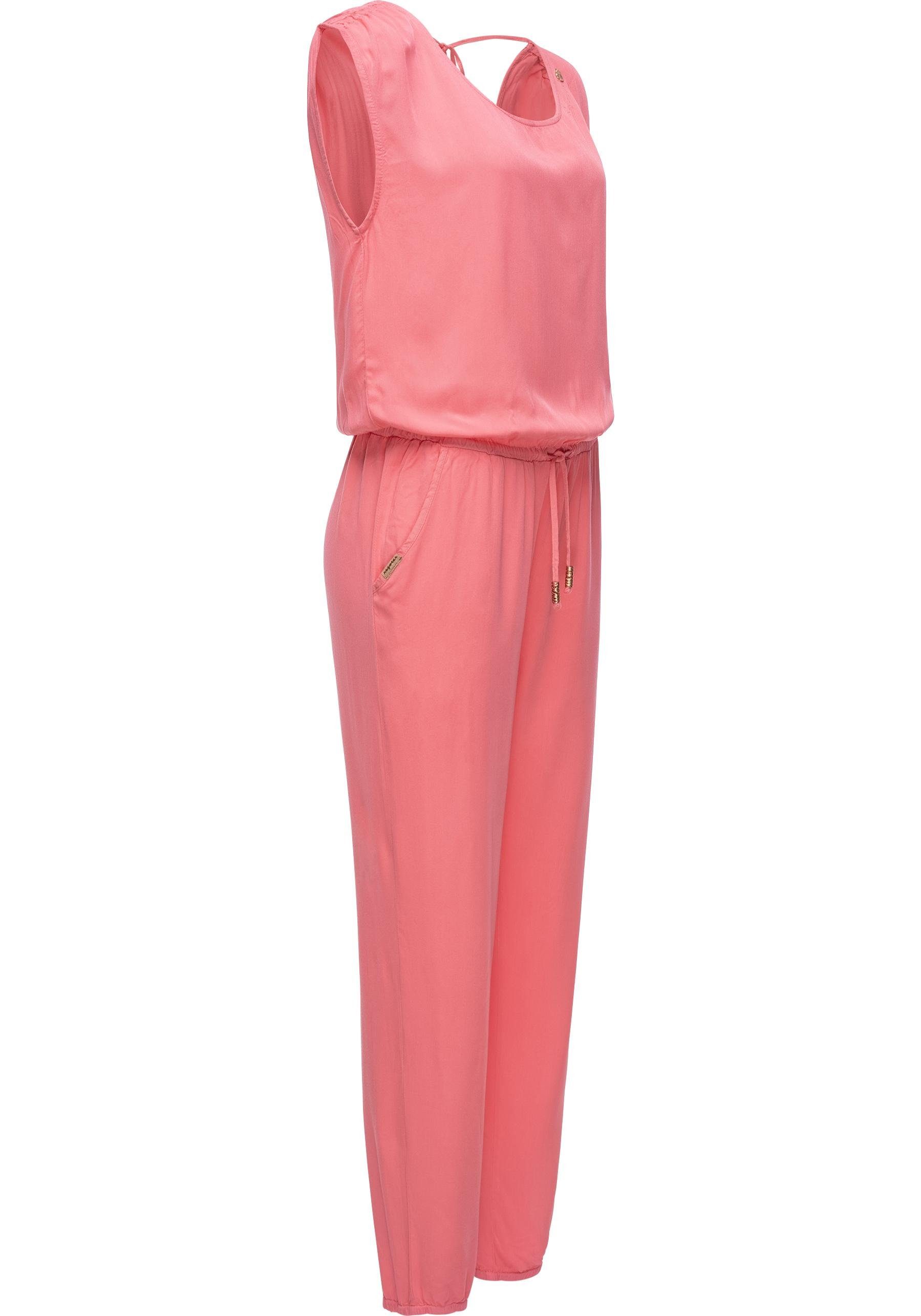 Ragwear Jumpsuit Noveel schicker, langer Damen Overall mit Bindeband – Bild 2 von 3