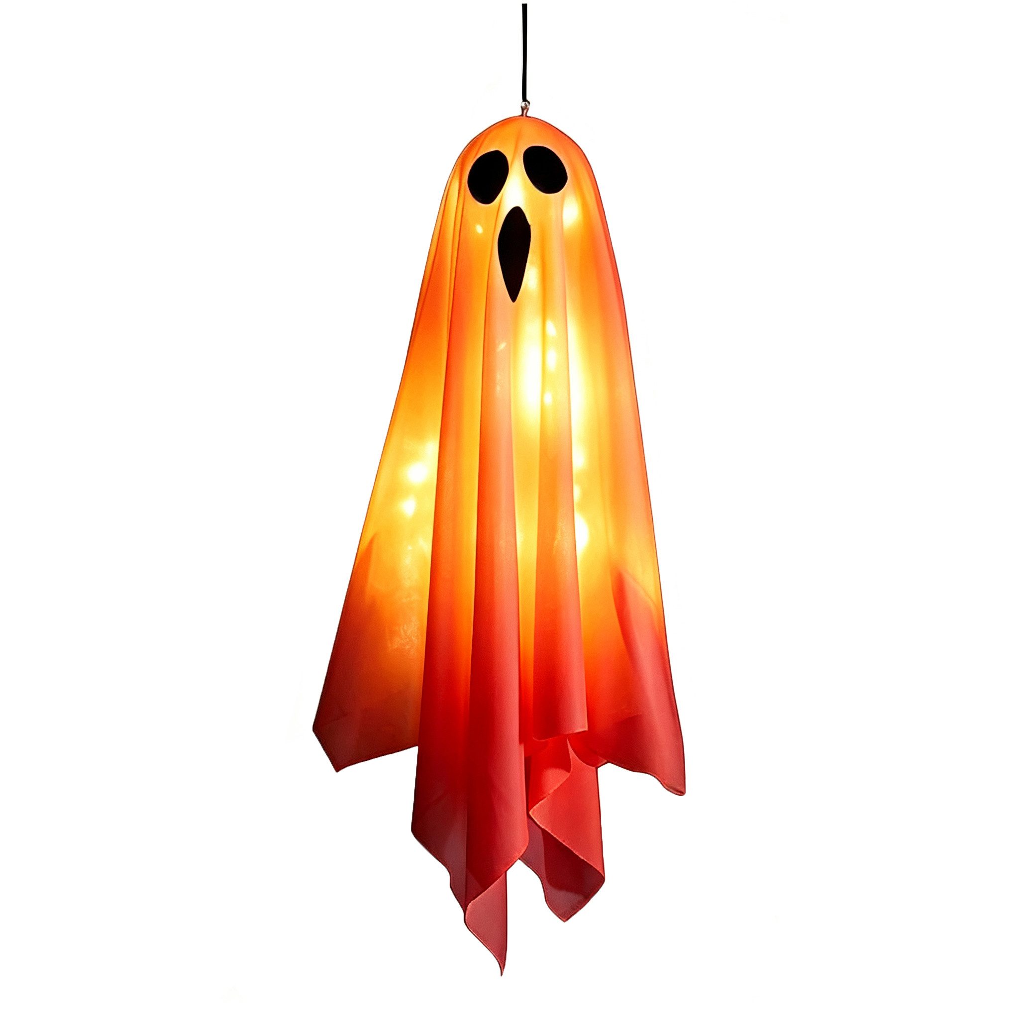 Minicloss Dekohänger Leuchtender Halloween-Geister-Dekohänger zum Aufhängen (1 St), gruseliges Design für Partys, Veranda und Terrasse