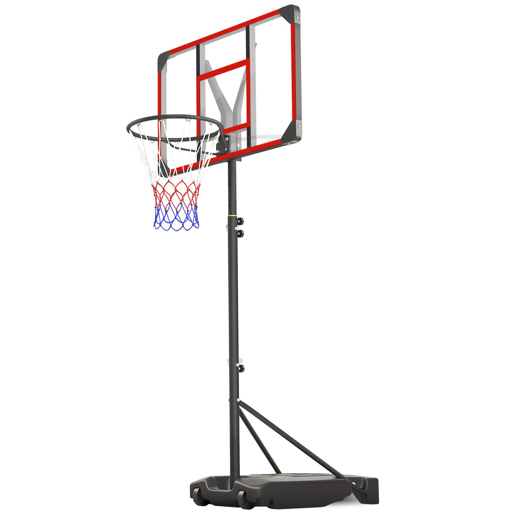 Basketballkorb Basketballkorb mit Rollen 147–260cm Höhenverstellbar Basketballständer