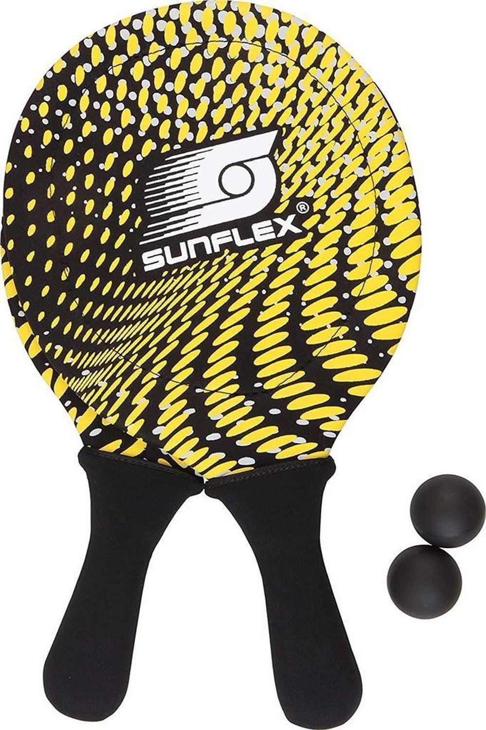 schwarz Neopren Set Sunflex Splash Beachball Beachballschläger