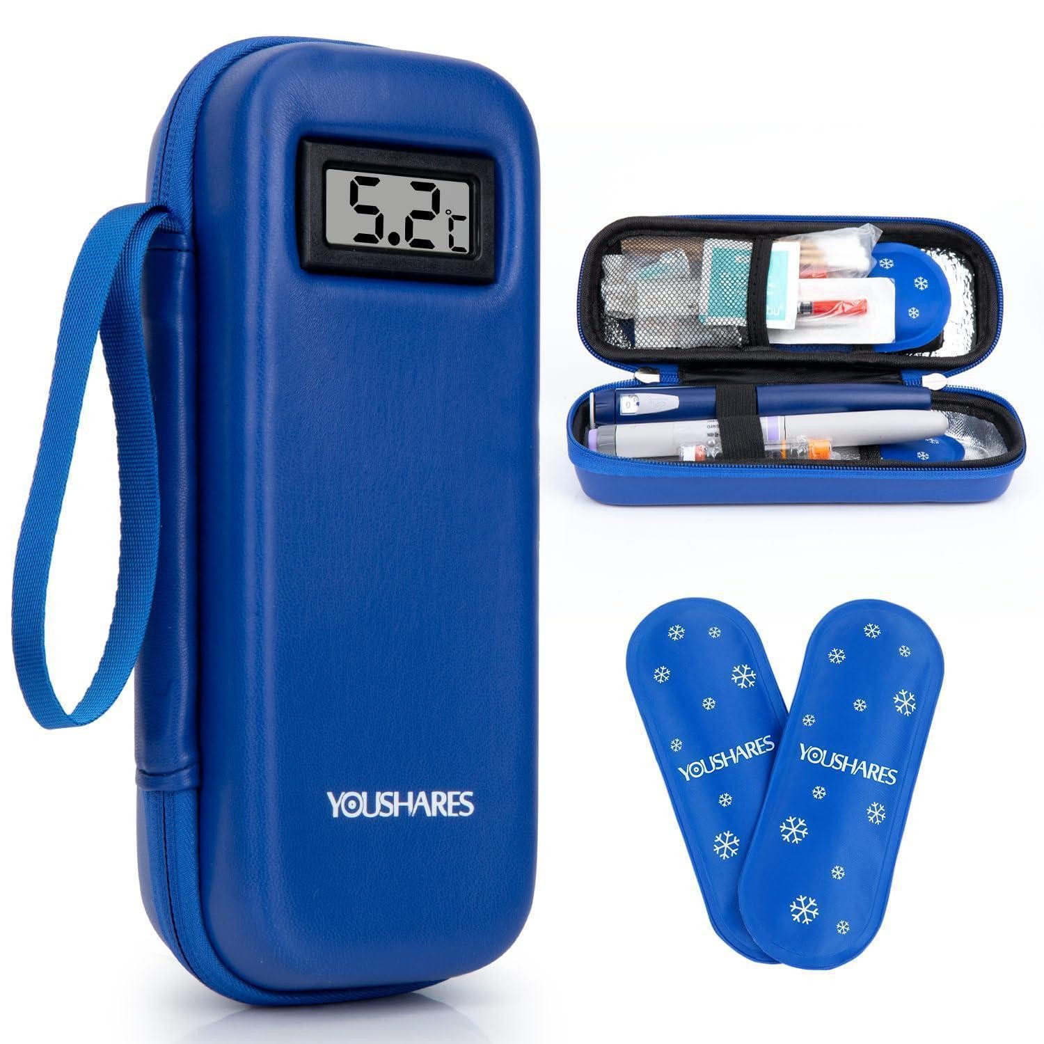 LuxusKollektion Kühltasche Kühltasche Insulin Medikamenten Pen Eispackungen Blau 01 h2 blau