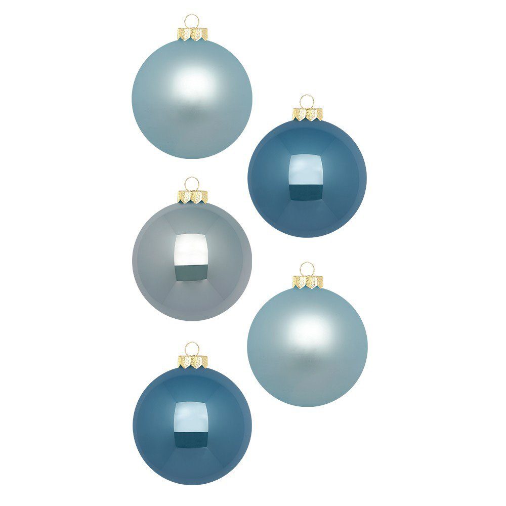 Glas - MAGIC Blue Weihnachtsbaumkugel, 3cm Inge Elysian Weihnachtskugeln Stück 24 by