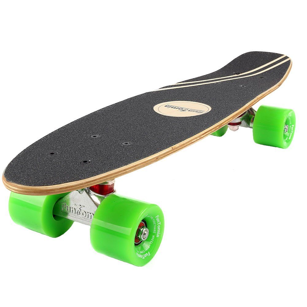 Sport Skateausrüstung FunTomia Miniskateboard Mini-Board Skateboard mit Mach1 ABEC-9 Kugellager aus 7 Schichten Ahornholz