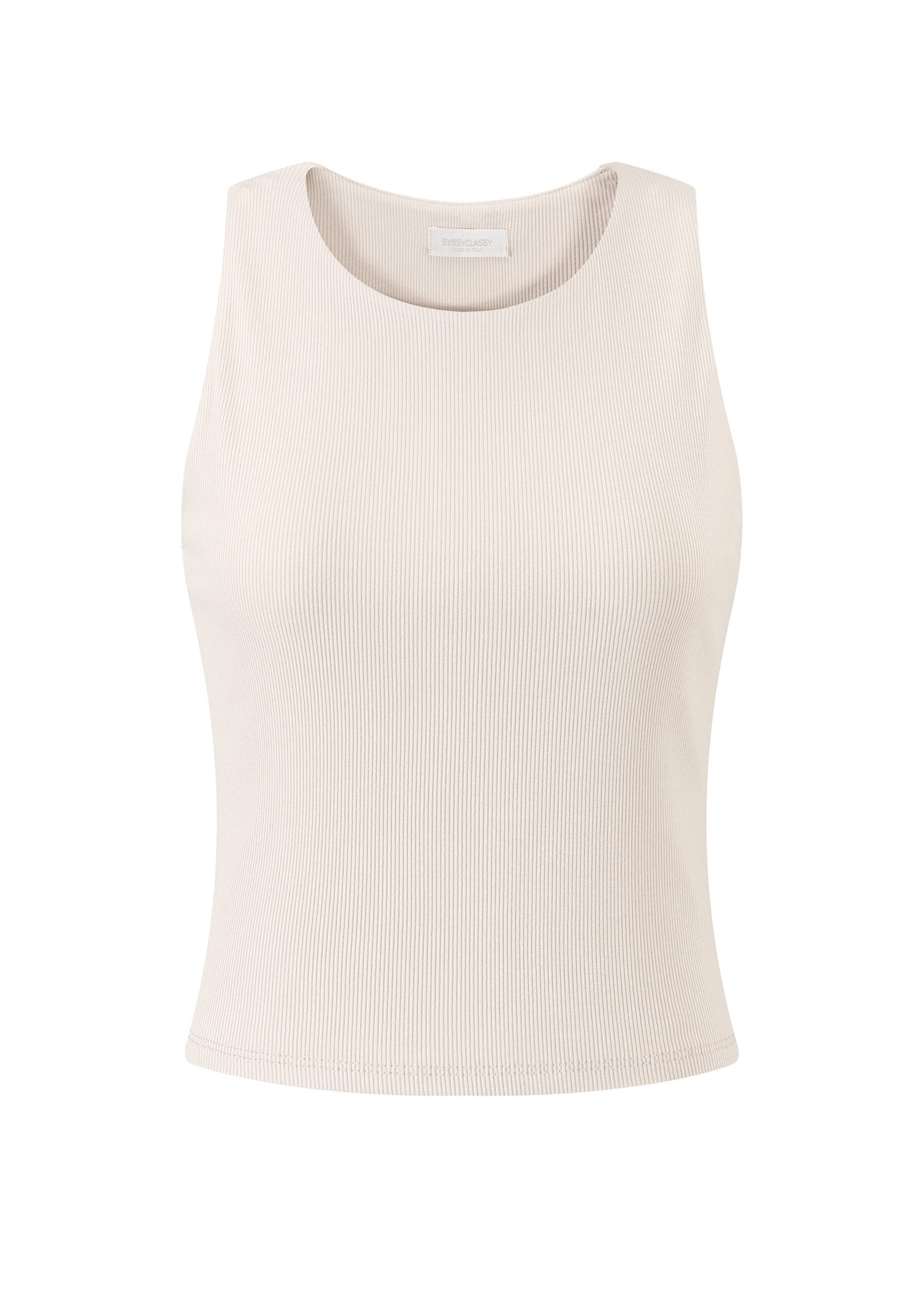 SASSYCLASSY T-Shirt Trägertop aus feinem Rippenstrick günstig online kaufen