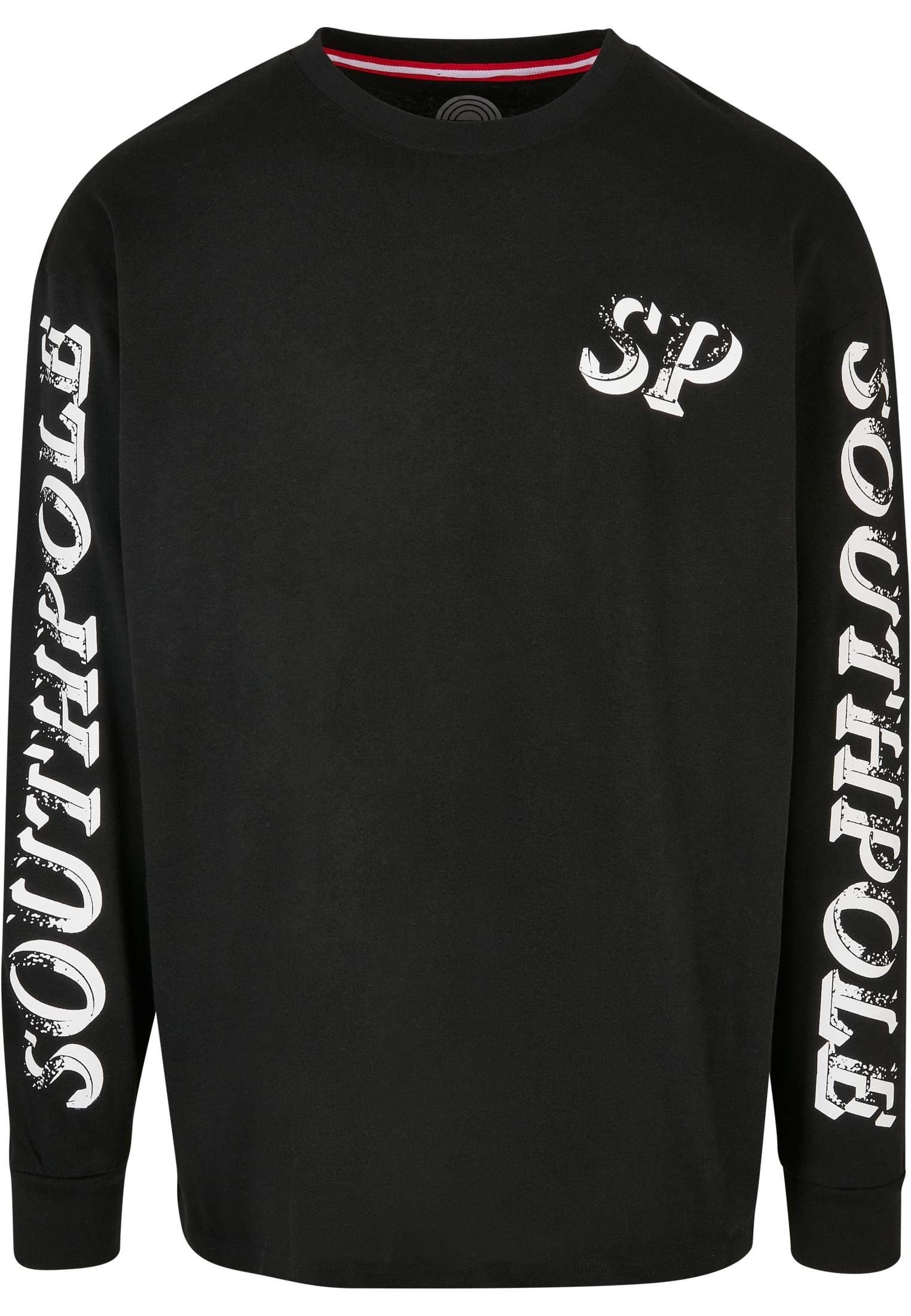 Southpole black Script Herren Longsleeve T-Shirt Southpole (1-tlg)
