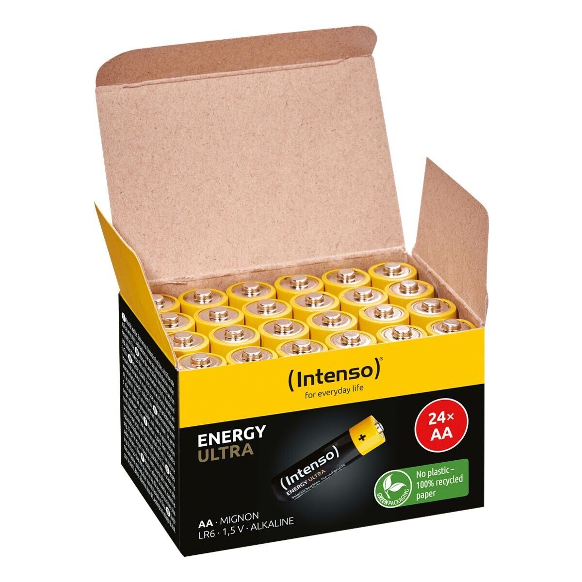 Intenso Energy Ultra Batterie, (1.5 V, 24 St), Mignon / AA / LR6 / LR06, 1,5 V, Alkali