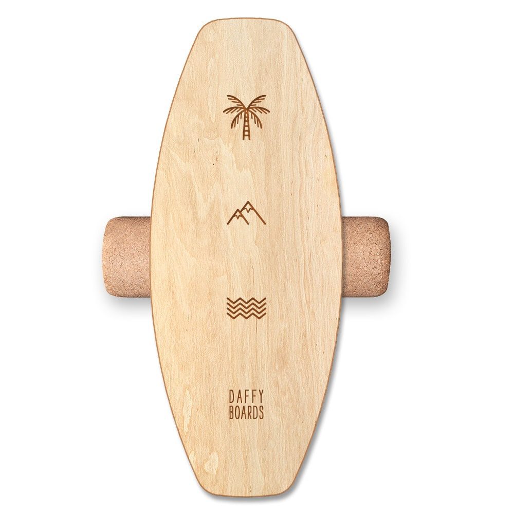 Daffy Boards Balanceboard Allrounder Set mit Korkrolle - Triad