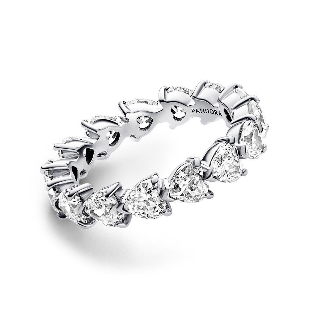 Pandora Silberring Eternity Herzring aus 925er Silber mit Zirkonia von PAND günstig online kaufen
