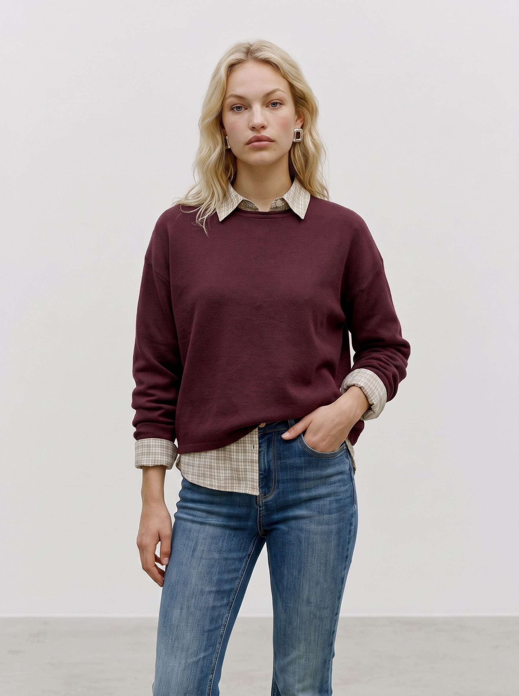 Vero Moda Strickpullover VMGOLD ROLL LS O-NECK PULLOVER GA Viskosemischung, regular fit