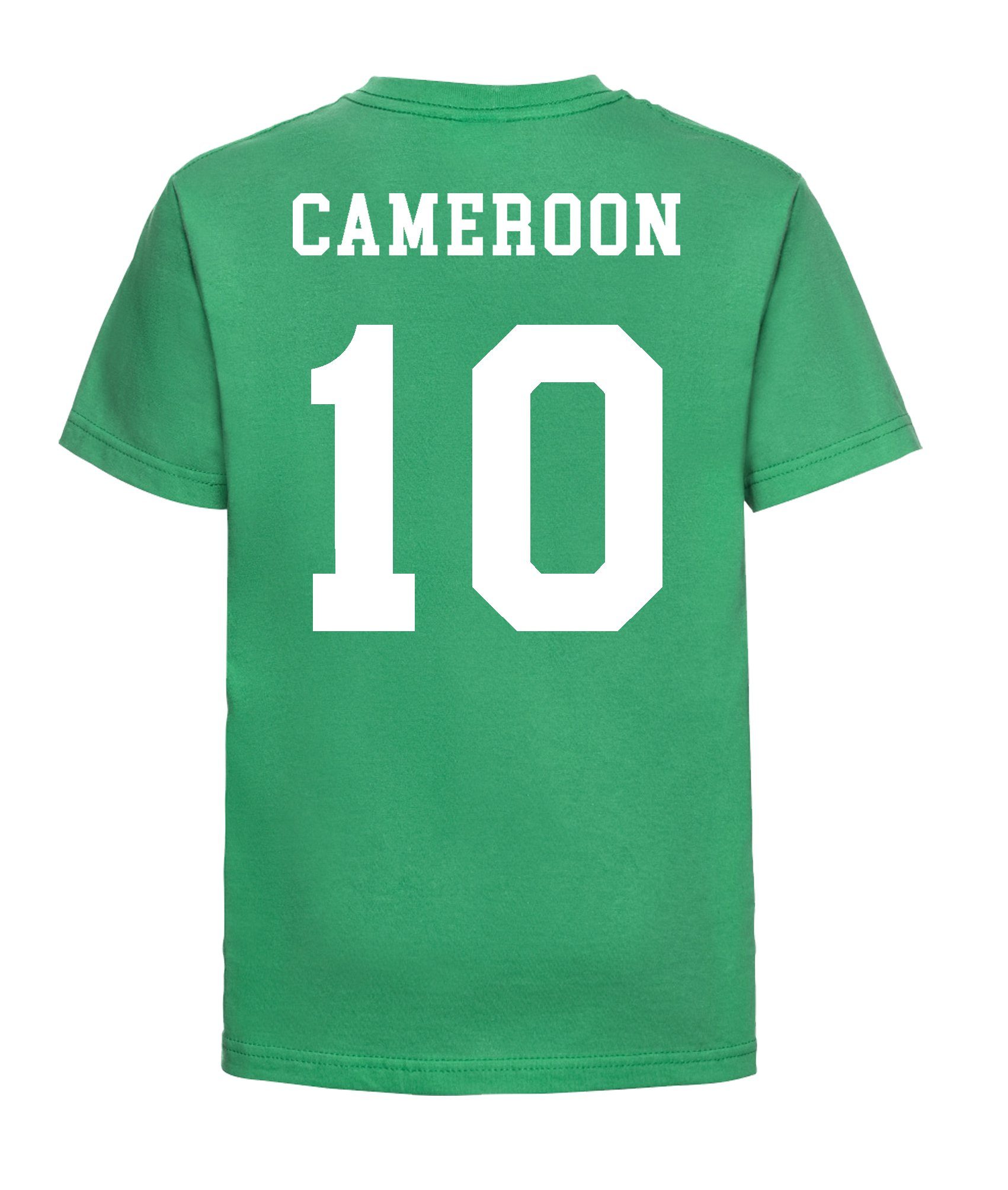 Youth Kamerun Trikot mit trendigem im Shirt Look T-Shirt Kinder Fußball Motiv Designz