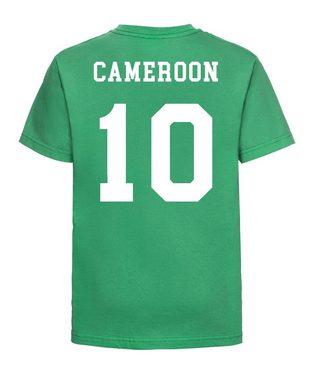 Youth Designz T-Shirt Kamerun Kinder Shirt im Fußball Trikot Look mit trendigem Motiv