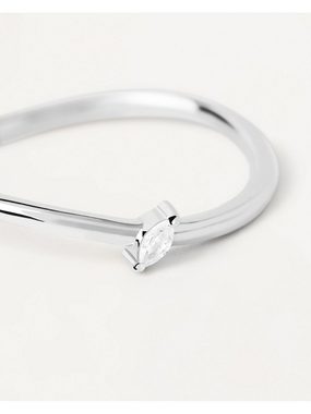 P D Paola Fingerring PdPaola Damen-Damenring 925er Silber Zirkonia, Zirkonia