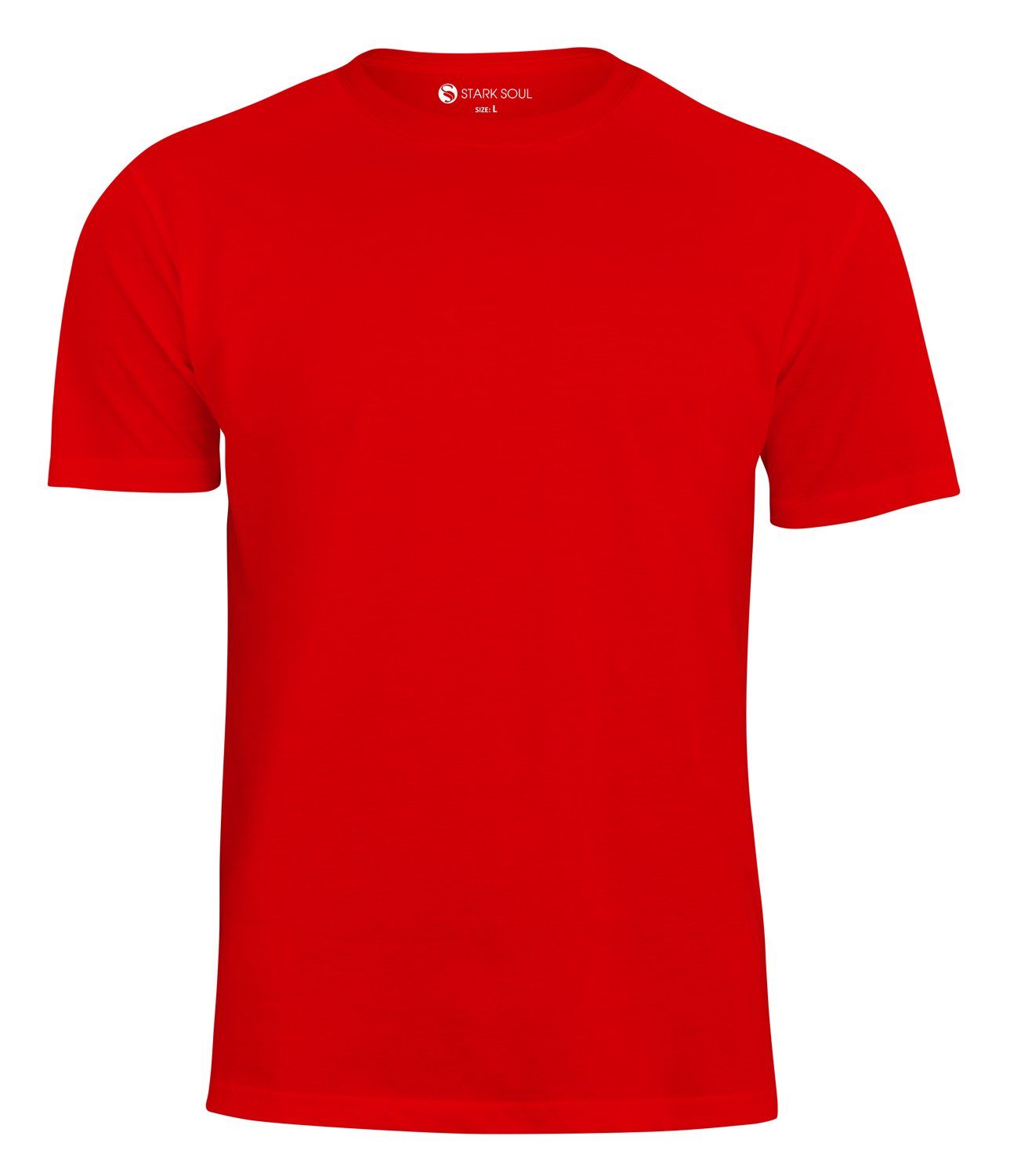 T-Shirt, 2er Pack Stark Rot Baumwolle Soul® T-Shirt