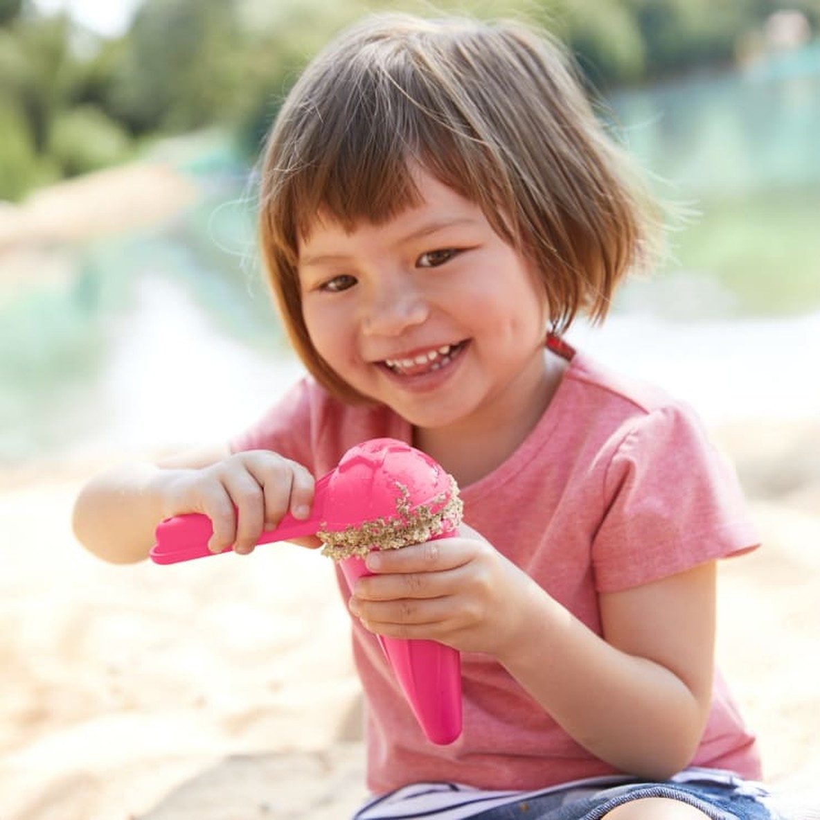 Haba Spiel Eisportionierer Sandspielzeug für Kinder Himbeer
