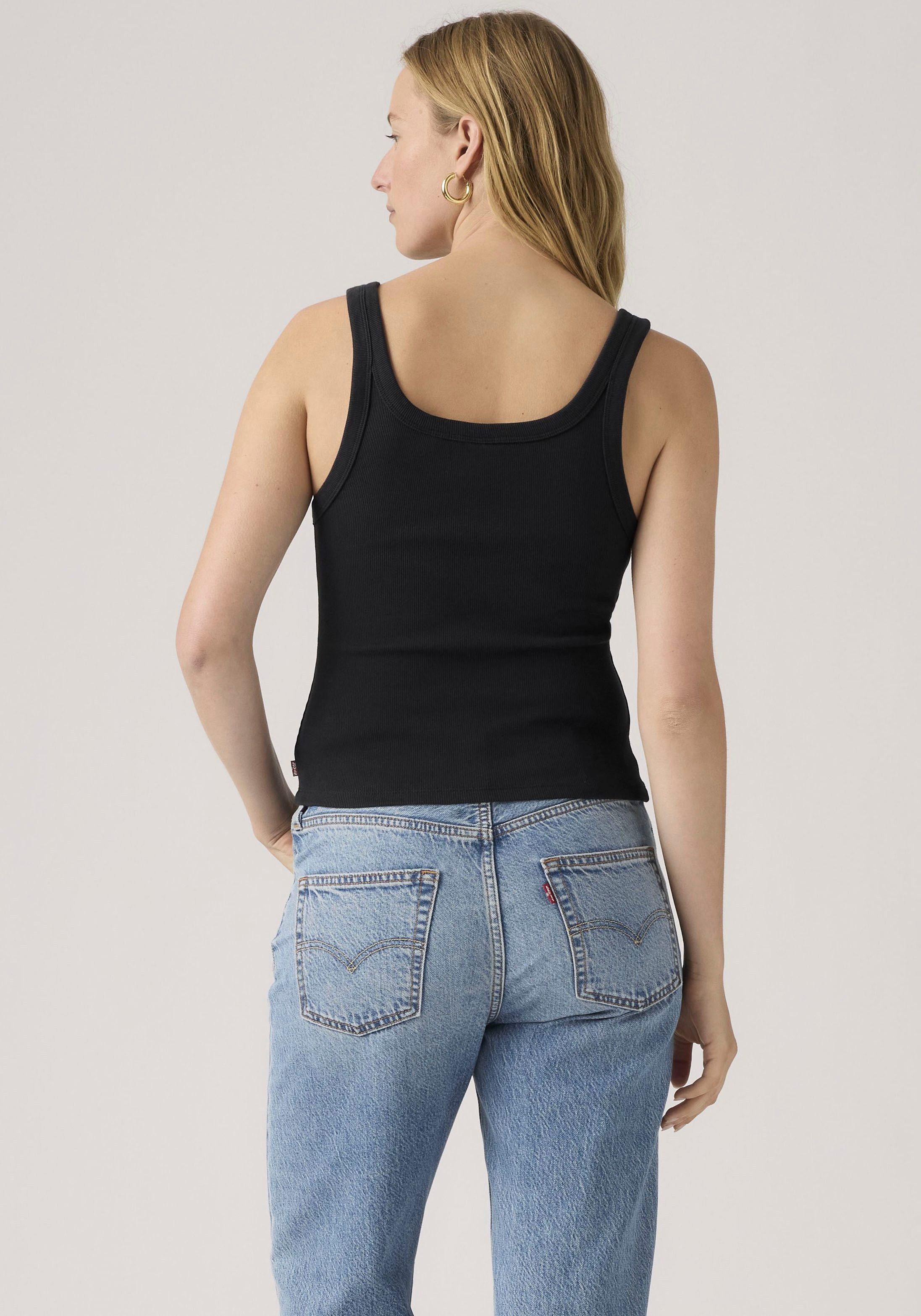 Levi's® Ripptanktop ESSENTIAL RIBBED TANK mit eckigem Ausschnitt