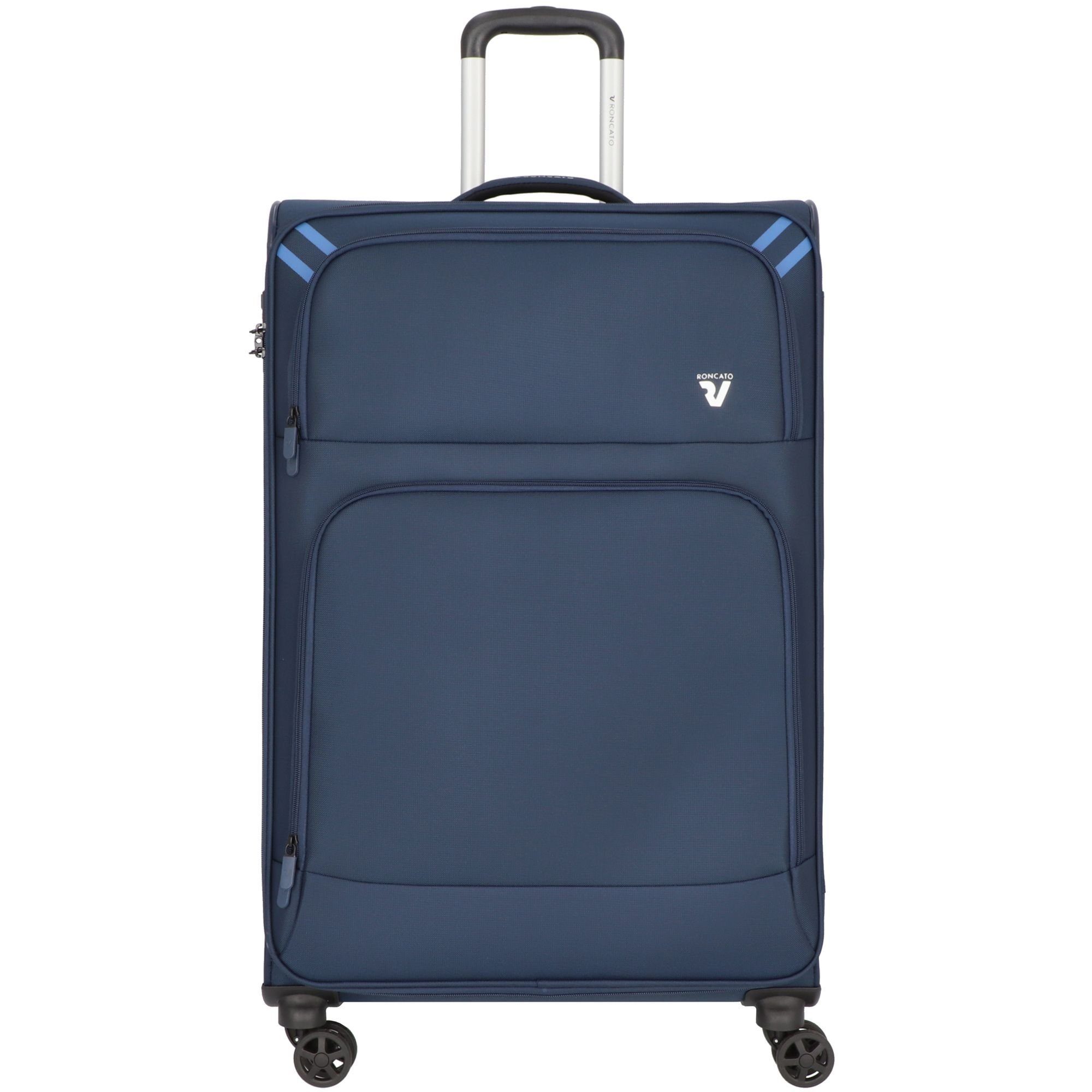 RONCATO Polyester blu Weichgepäck-Trolley 4 Rollen, Twin, notte