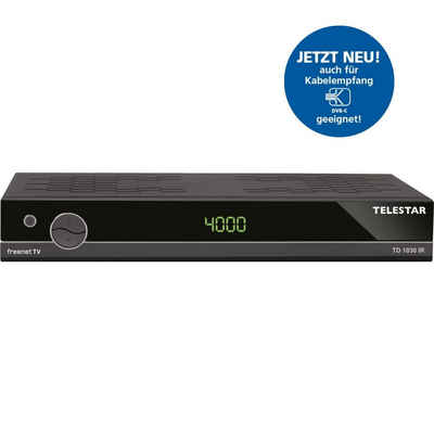 TELESTAR TD 1030 IR DVB-T2 inkl. 3 Monate freenet TV und DVB-C2 Kabel Receiver Kabel-Receiver