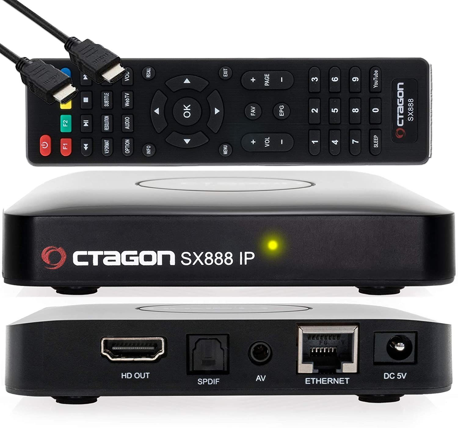 OCTAGON Streaming-Box OCTAGON SX888 IP H.265 HEVC IPTV Set-Top Box Stalker Xtream M3U