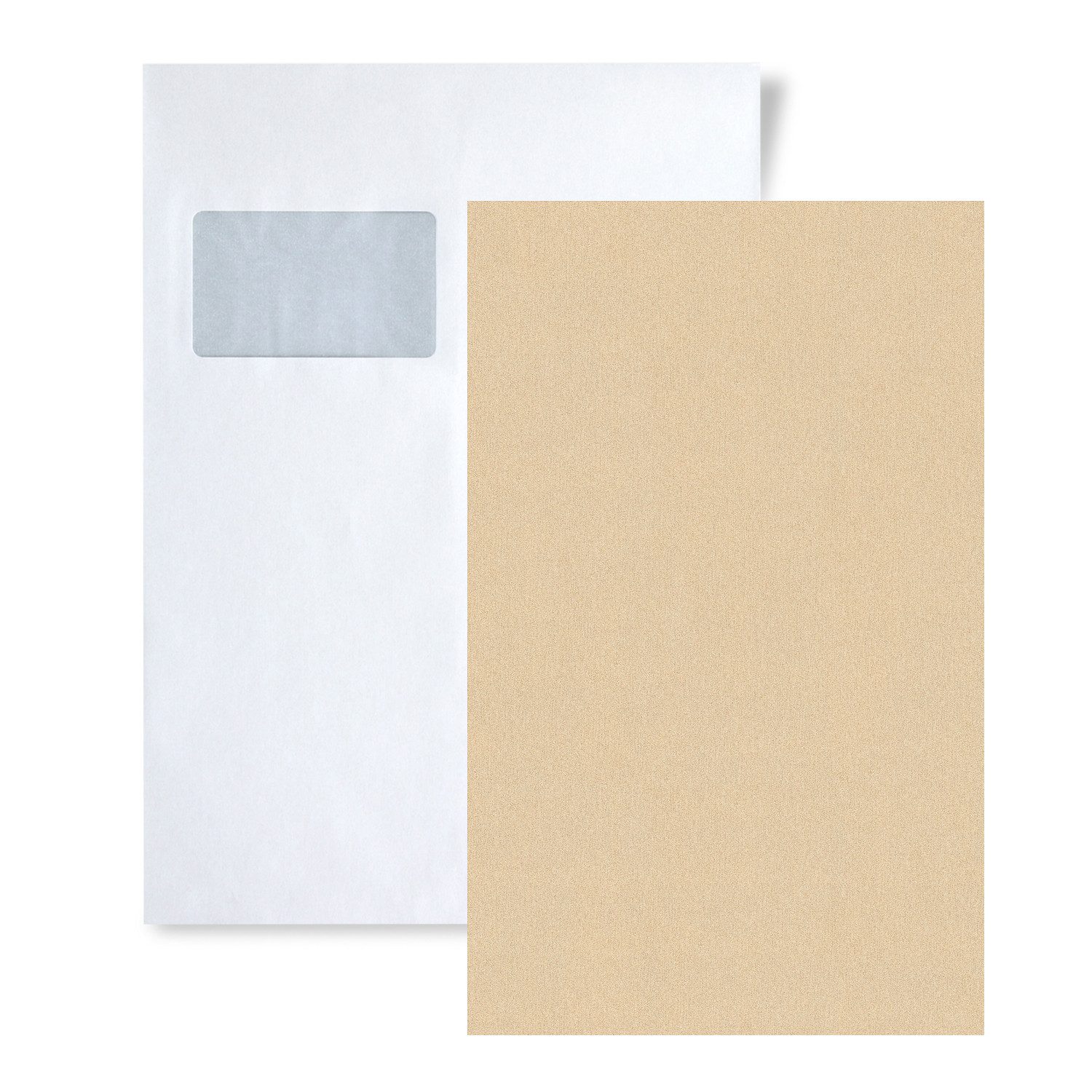 Profhome Vliestapete 1 MUSTERSTÜCK S-353160-GU DIN A4 MUSTER der Uni Tapete, (1 Musterblatt, ca. A5-A4), beige