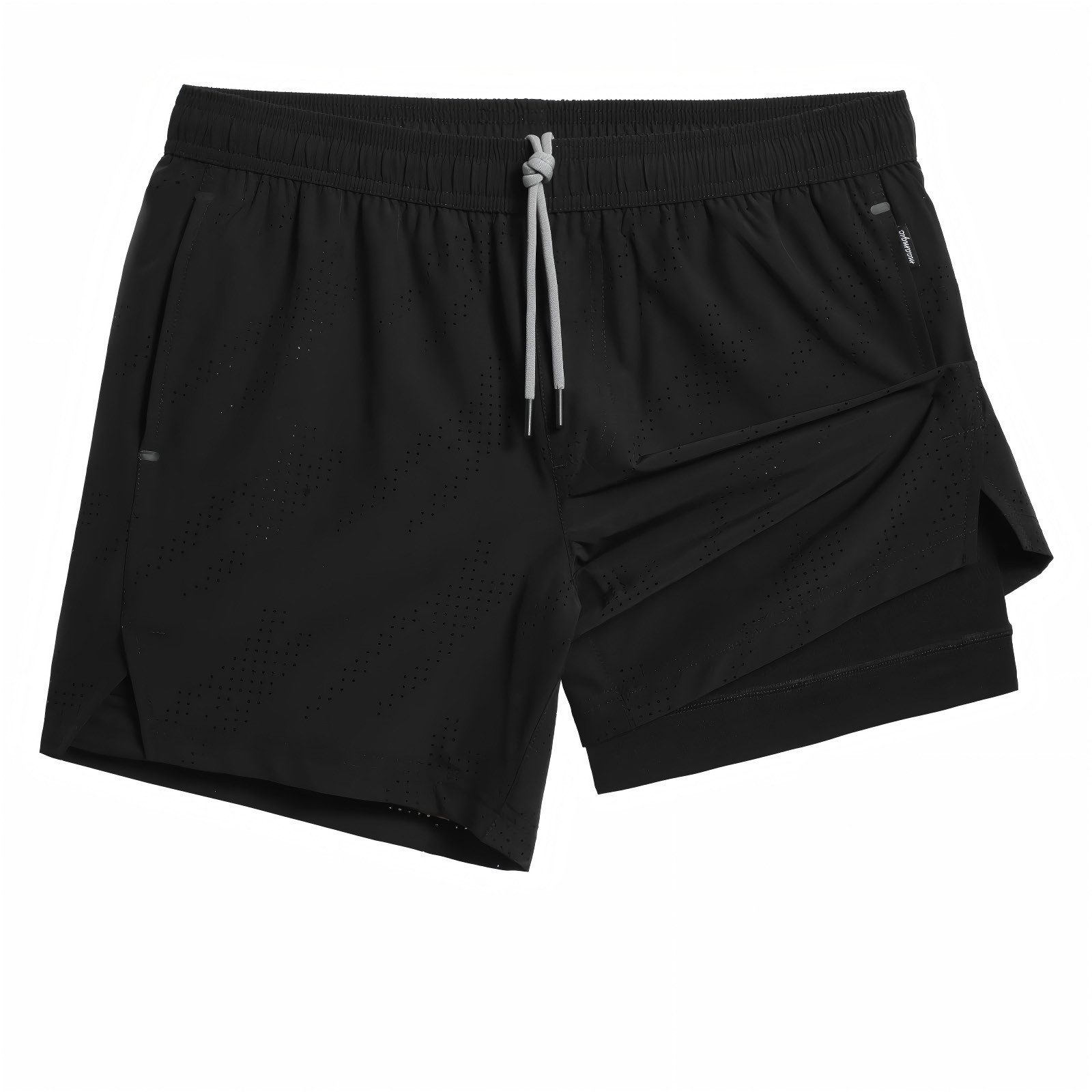MaaMgic Laufshorts Herren 2-in-1 atmungsaktiv Trainingsshorts Stretch kurz Sporthose (1-tlg)