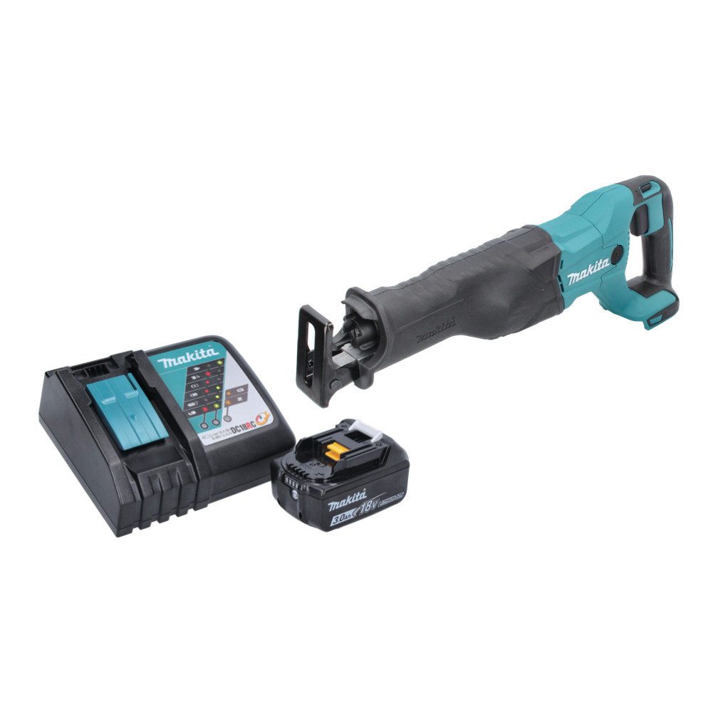 Thumbnail - Makita Reciprosäge DJR 186 RF1 Akku Reciprosäge Säbelsäge 18 V + 1x Akku 3,0 Ah + Ladege