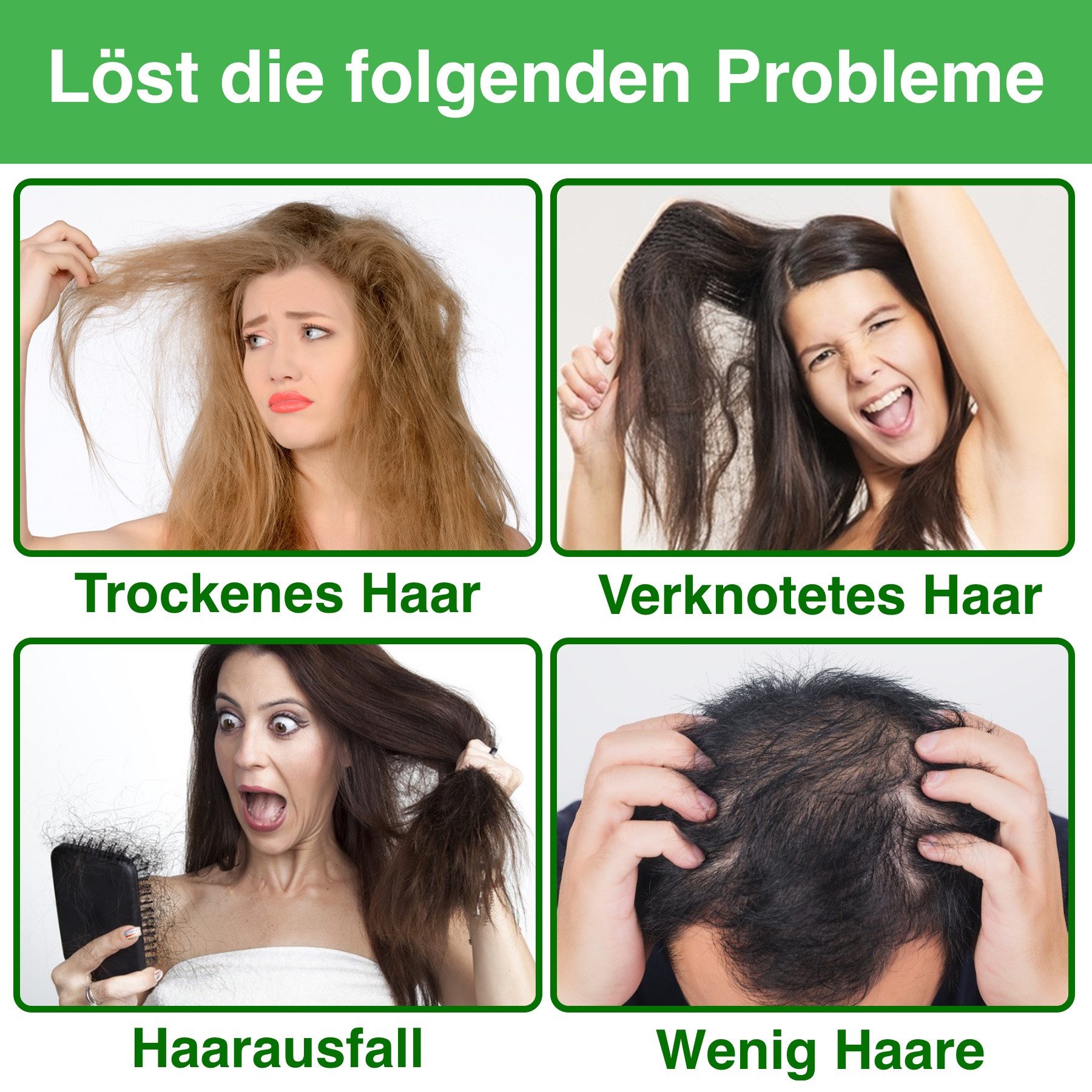 ALIVER Haarpflege-Set Rosmarin Set Shampoo Conditioner Haarmaske Haaröl Haarwachstum Vegan
