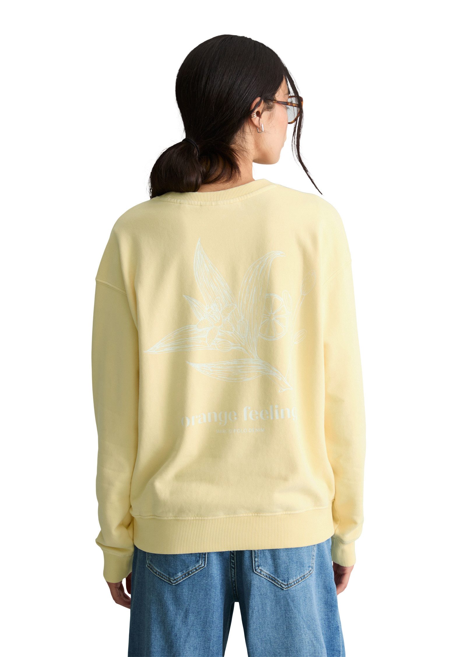 Marc O'Polo DENIM Sweatshirt aus softer Bio-Baumwolle