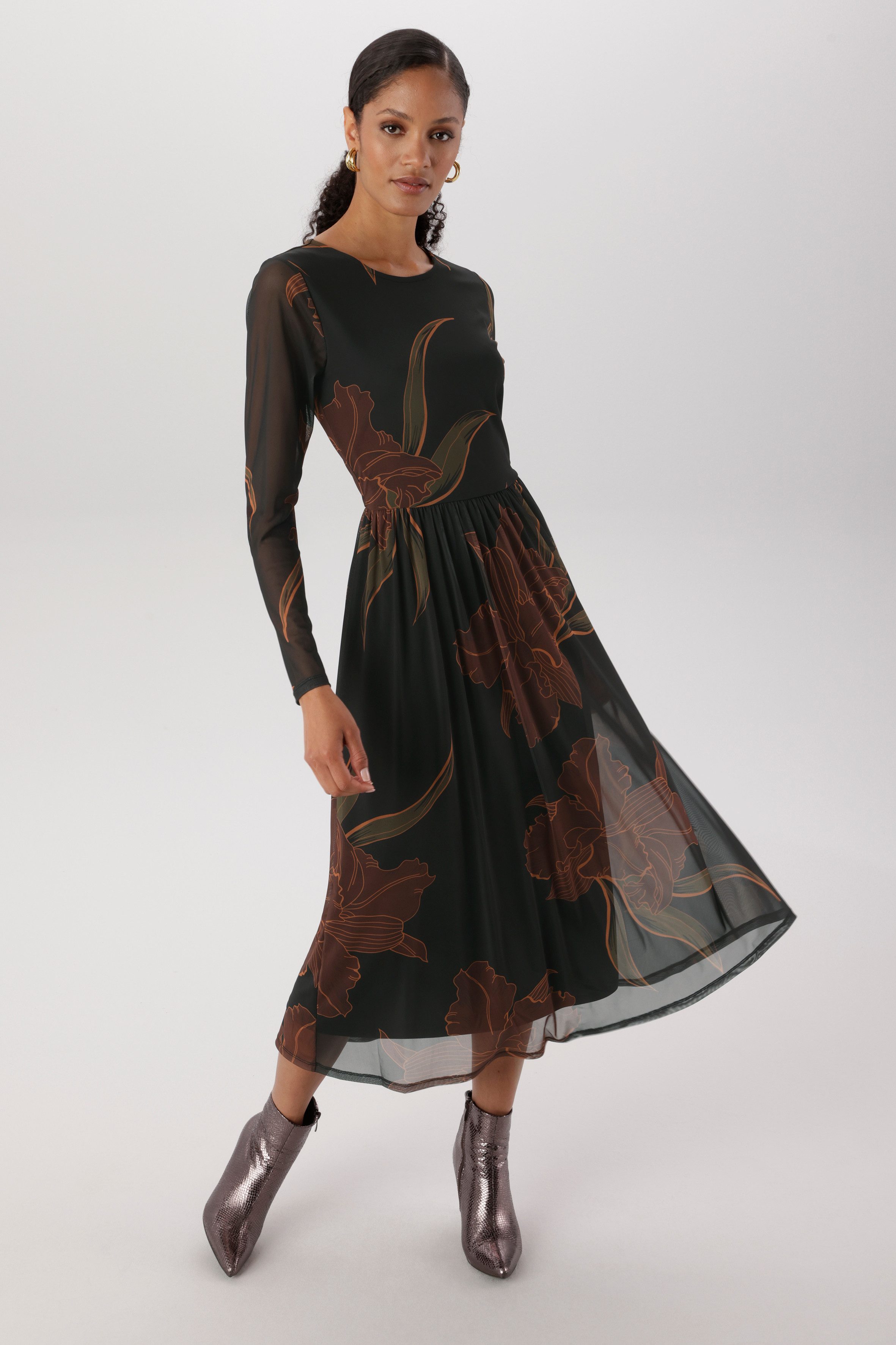 Aniston SELECTED Maxikleid in Mesh-Qualität und Gummizug in der Taille - NEUE KOLLEKTION