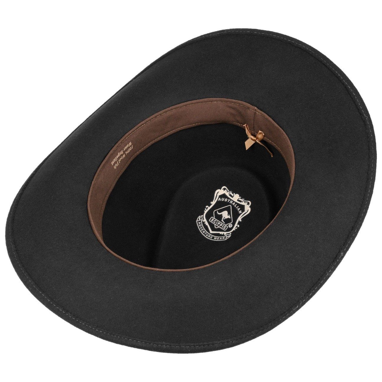 Scippis Filzhut (1-St) Cowboyhut mit Lederband, Made in Ecuador