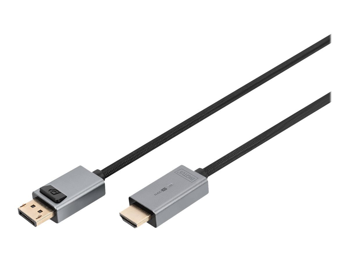 Digitus DIGITUS DisplayPort Adapterkabel, DP - HDMI Typ A 1m Computer-Kabel