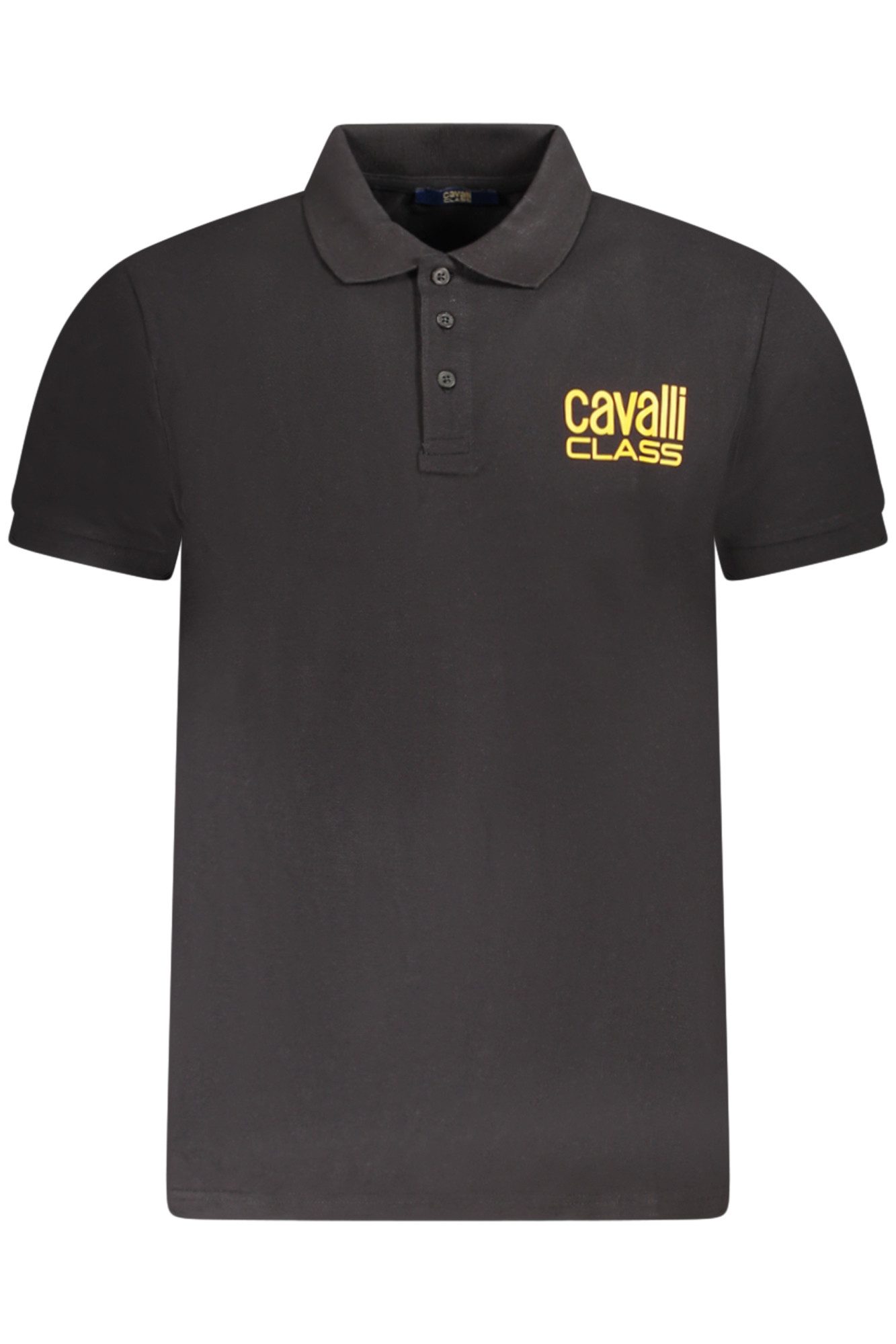 Cavalli Class Poloshirt Elegantes Kurzarm-Poloshirt für Herren - Schwarz