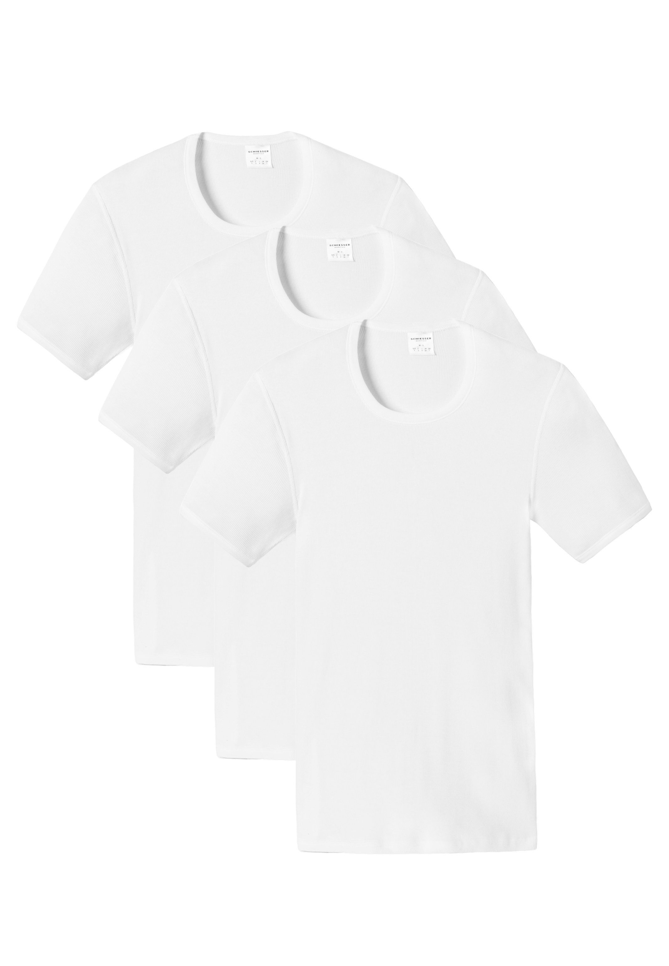 Schiesser Unterhemd 3er Pack Cotton Essentials günstig online kaufen