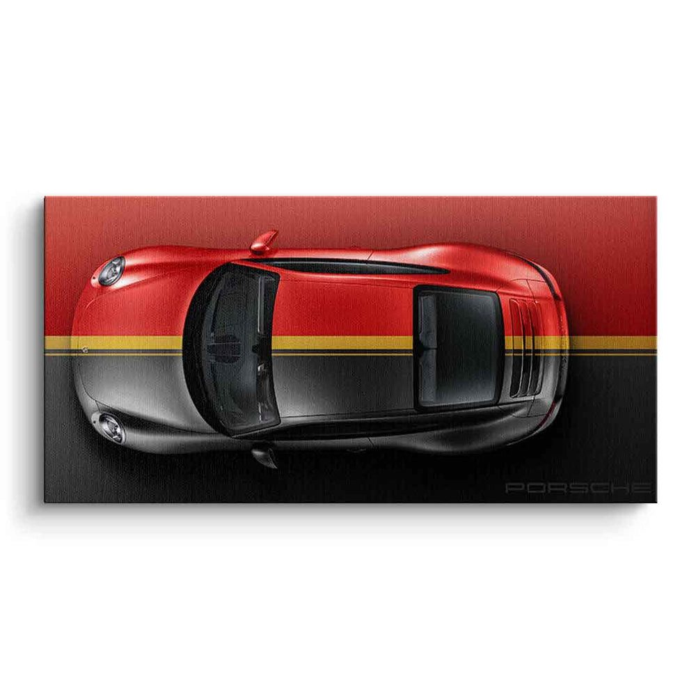 DOTCOMCANVAS® Leinwandbild Porsche 911 Carrera, Leinwandbild Porsche 911 Carrera Auto Kunstdruck Wandbild