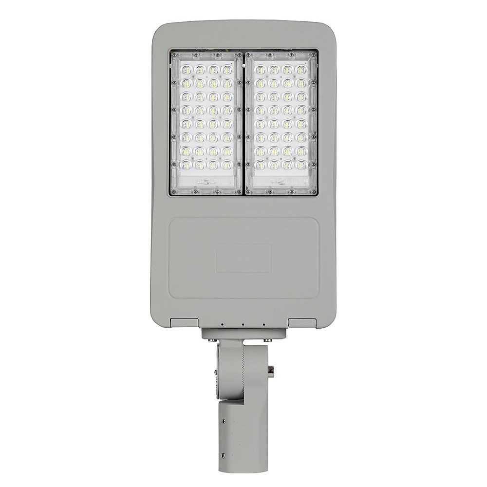 V-TAC Flutlichtstrahler, LED-Leuchtmittel fest verbaut, Tageslichtweiß, LED Straßenleuchte Flutlichtstrahler Aluminium Grau IP65 L 65,64 cm
