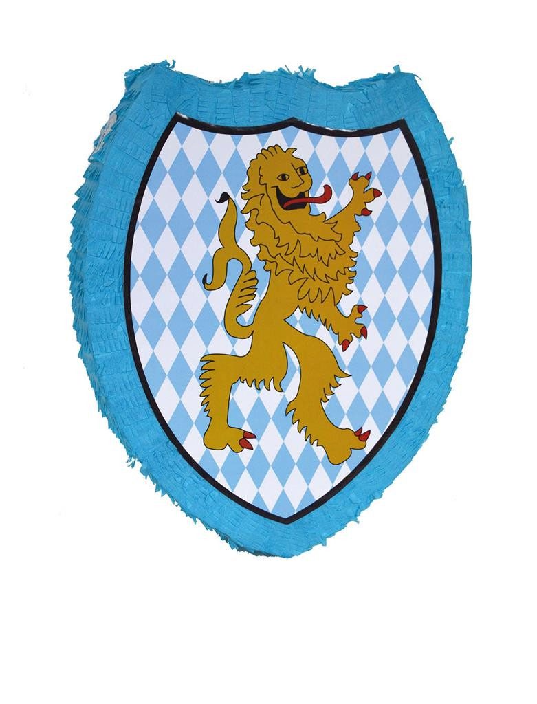 Funny Fashion Pinata Pinata 'Bierfest Bayern Wappen Löwe', 50x40x10cm