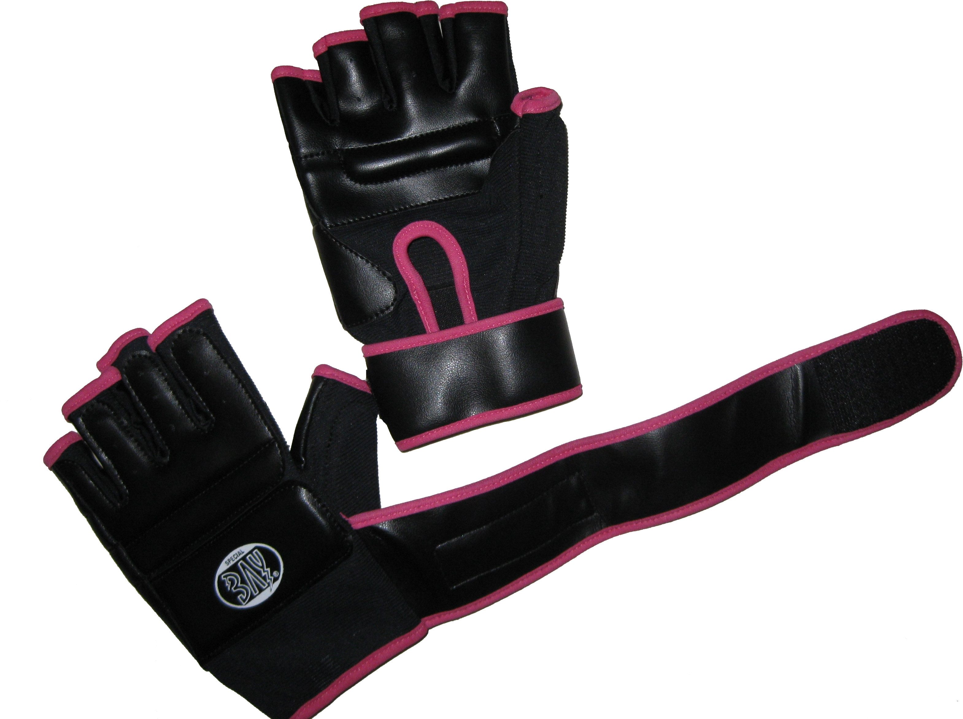 BAY-Sports MMA-Handschuhe FIT rosa pink Krav Maga Wing Tsun Fitness MMA Handschutz Handschützer (Paar), XS - XL Erwachsene und Kinder