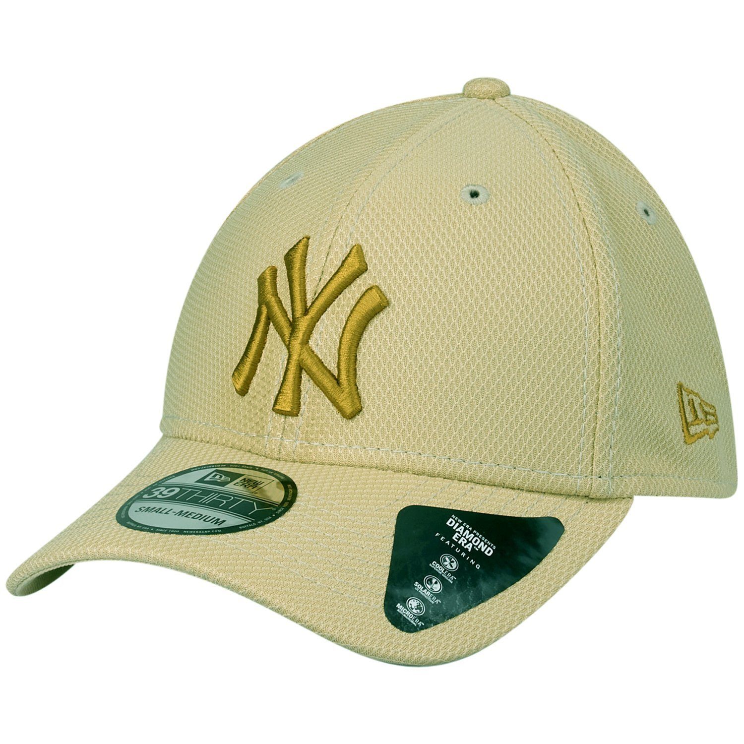 New Era Flex Cap 39Thirty StretchFit DIAMOND New York Yankees Gold