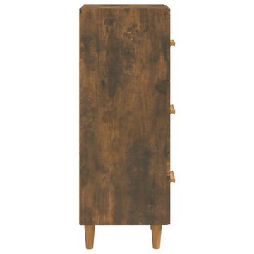 vidaXL Sideboard Sideboard Räuchereiche 34,5x34x90 cm Holzwerkstoff (1 St)