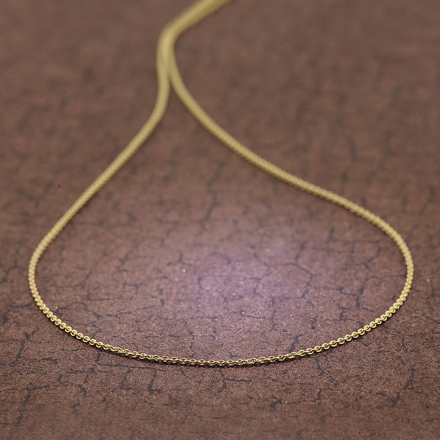 trendor Kette ohne Anhänger Halskette für Anhänger Gold 585/ 14K Rundanker- günstig online kaufen