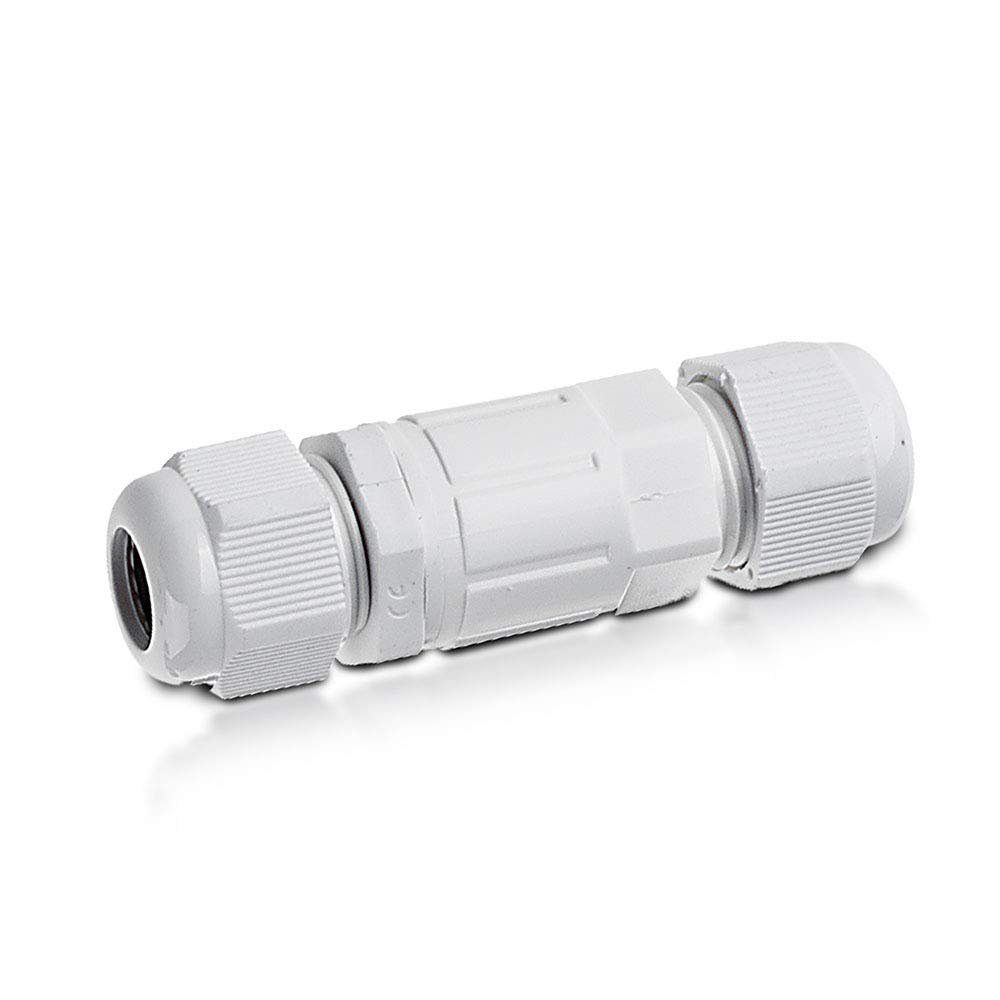 V-TAC LED Gartenleuchte Kabelverbinder Kabelverbindungs-Box Verbindungsmuffe Außenbereich, Ø27 x 68 mm, IP68, bis 3 Pole Gesamtdicke 4-6,5mm & 1-4mm je Pol