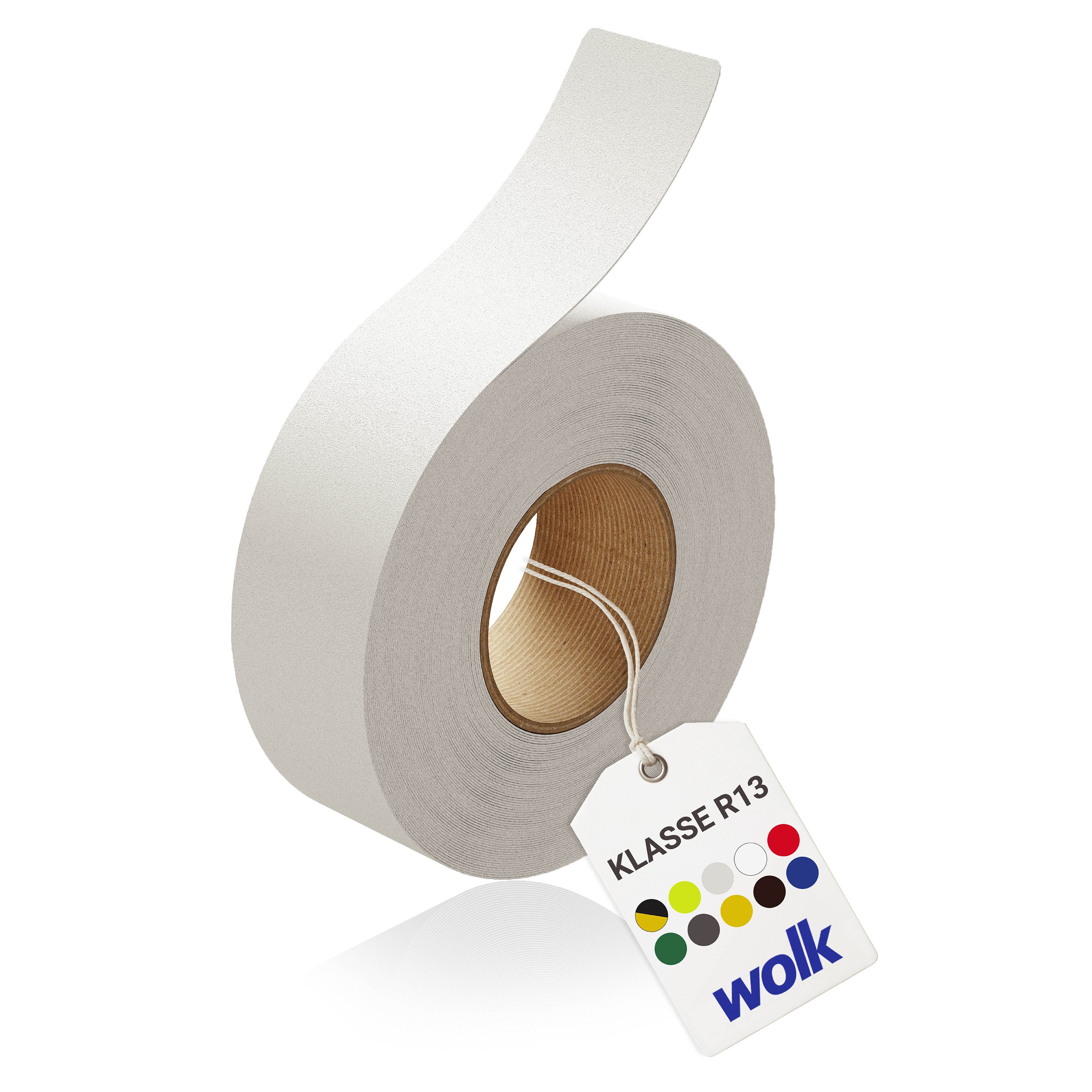 wolk Klebeband Antirutschband, Farbe: weiß, 5,0 cm x 18,3 m (BxL)