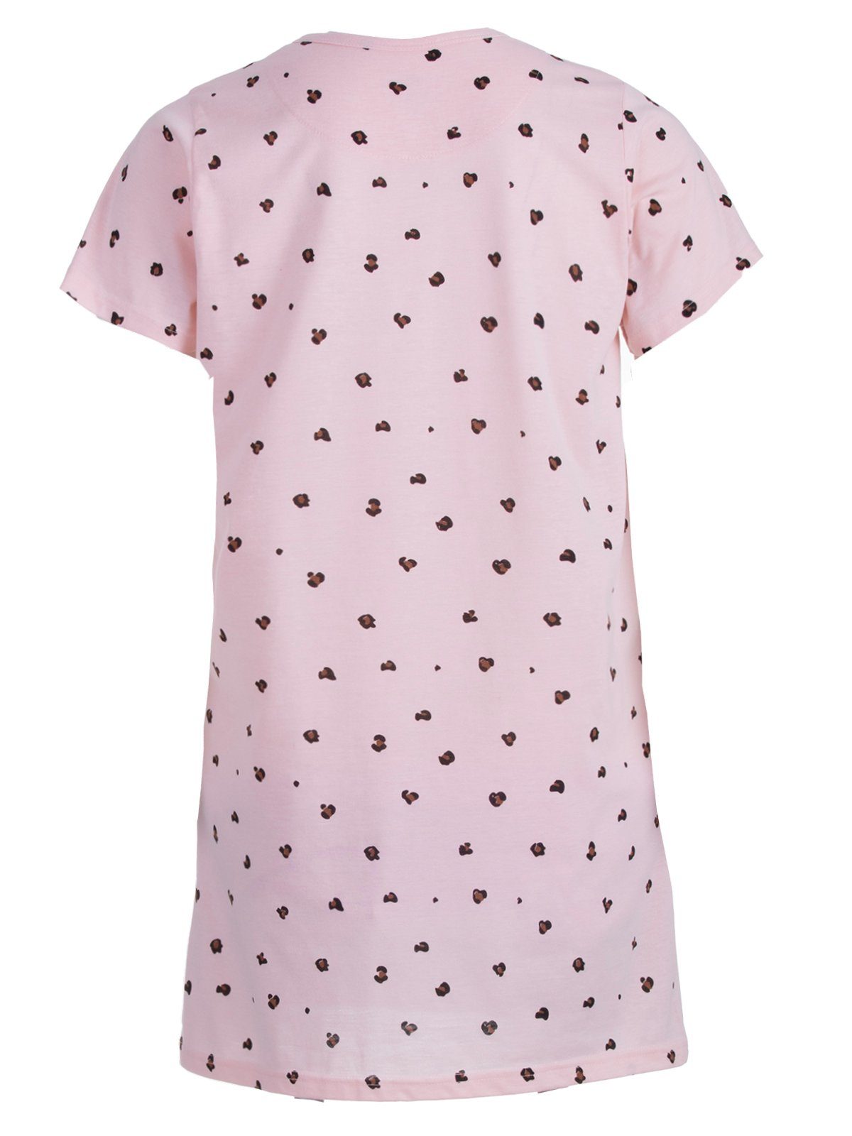 zeitlos - Nachthemd rosa Kurzarm Weekend Nachthemd