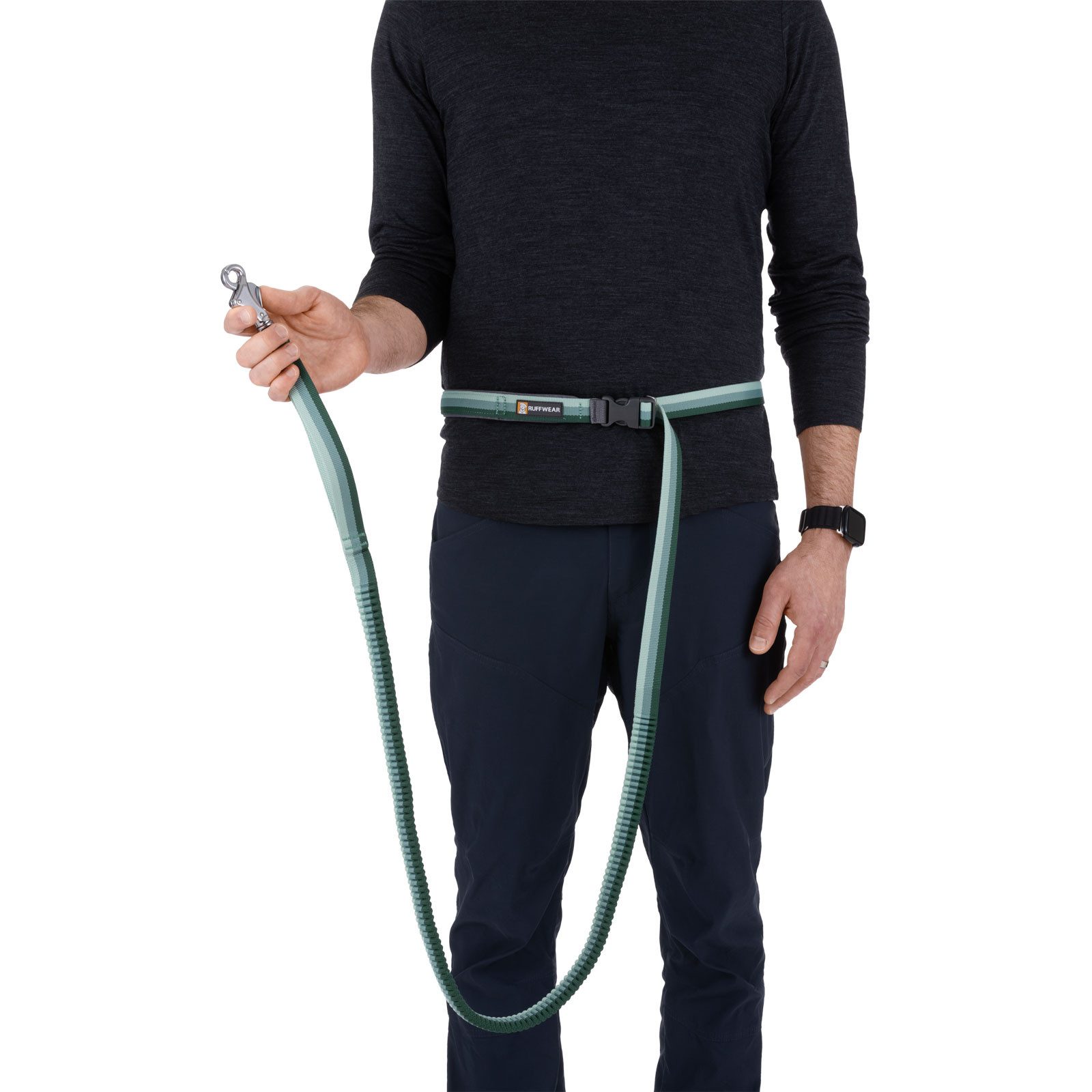 Ruffwear Hands-free-Leinen ROAMER™ Leash River Rock Green, Für ein dynamisches Leinen-Erlebnis