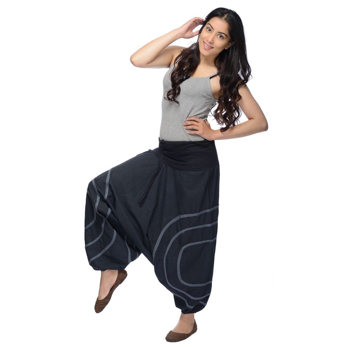 SIMANDRA Haremshose Cercles Damen Freizeithose (1-tlg) mit elastischem Bund